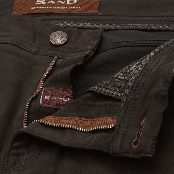 Sand Modern fit Suede Touch Burton Pants - Picture 5 of 5